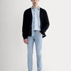 Everlane The Selvedge Slim Fit Jean 28 x 28 in Clear Sky Blue